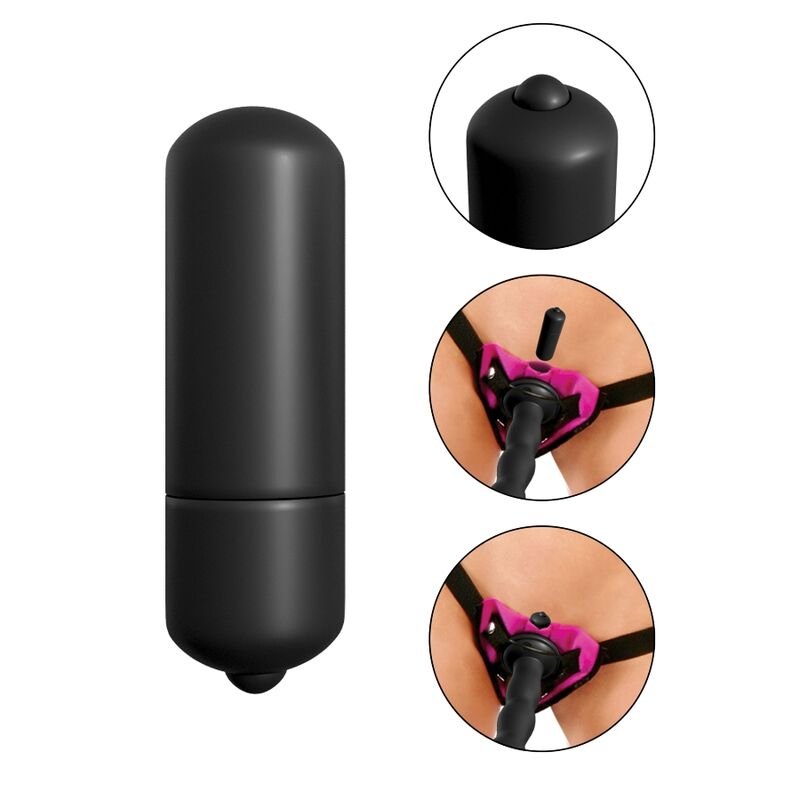 FETISH FANTASY SERIES - SET DE ARNÉS VIBRADOR LILA - Imagen 4