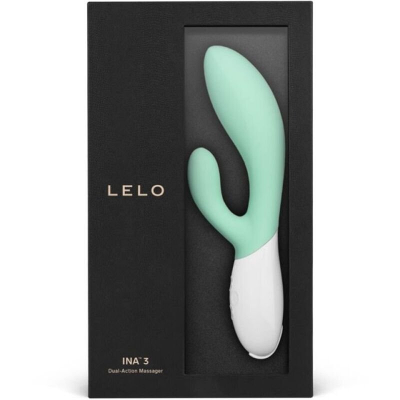 LELO - INA 3 VERDE VIBRADOR RABBIT LUJO VERDE AGUA - Imagen 3