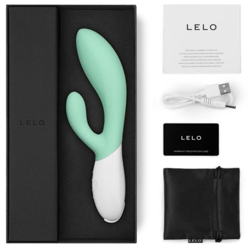 LELO - INA 3 VERDE VIBRADOR RABBIT LUJO VERDE AGUA - Imagen 5