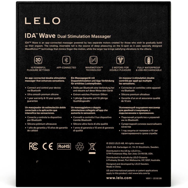 LELO - IDA WAVE MASAJEADOR PAREJAS CORAL - Imagen 4