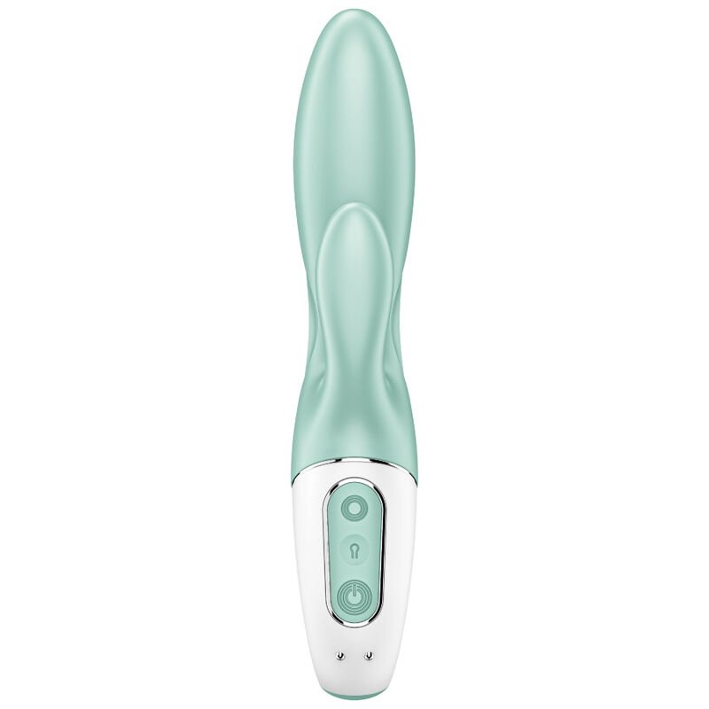 SATISFYER - AIR PUMP BUNNY 5+ VIBRADOR RABBIT INFLABLE APP VERDE - Imagen 2