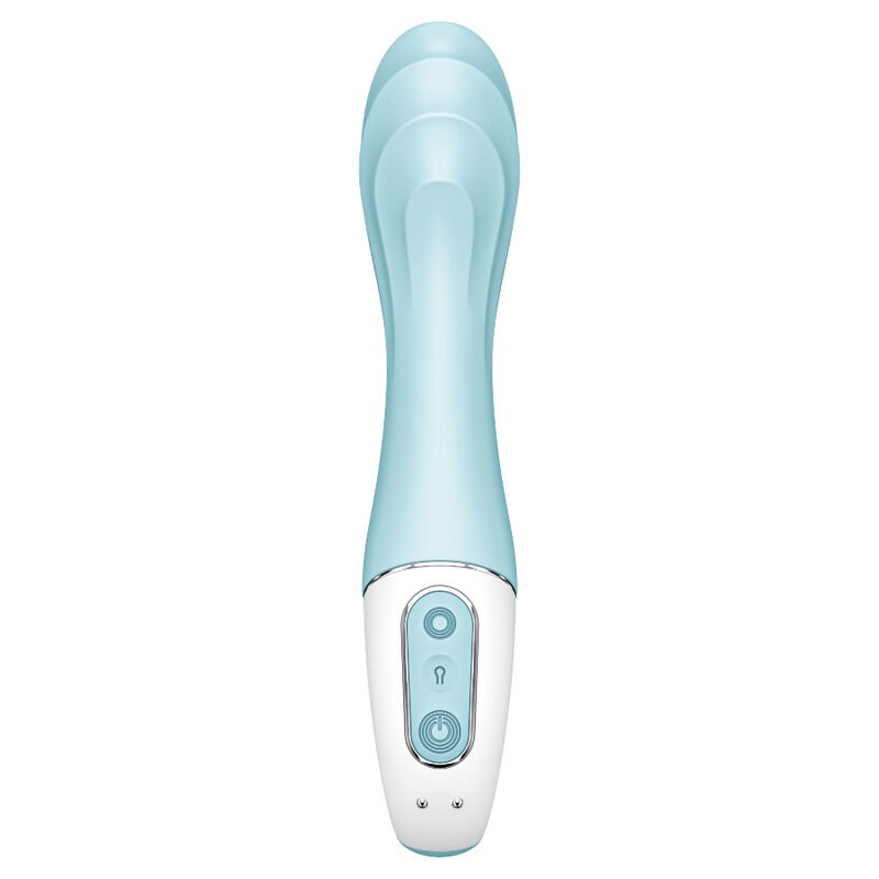 SATISFYER - AIR PUMP VIBRATOR 5+ VIBRADOR PUNTO G INFLABLE APP AZUL - Imagen 3