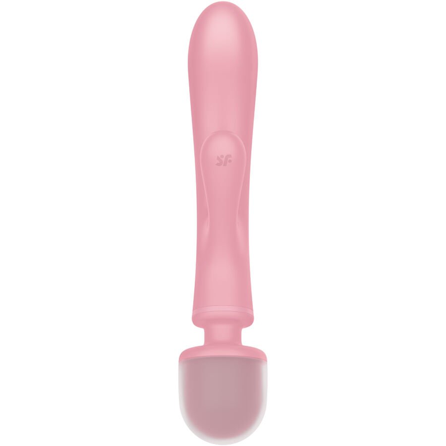SATISFYER - TRIPLE LOVER MASAJEADOR VIBRADOR RABBIT ROSA - Imagen 3