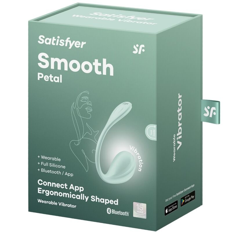 SATISFYER - SMOOTH PETAL ESTIMULADOR PUNTO G VERDE AGUA APP GRATUITA - Imagen 5