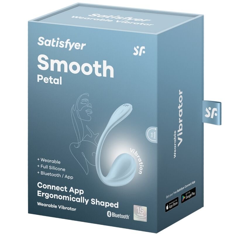 SATISFYER - SMOOTH PETAL ESTIMULADOR PUNTO G CELESTE APP GRATUITA - Imagen 4