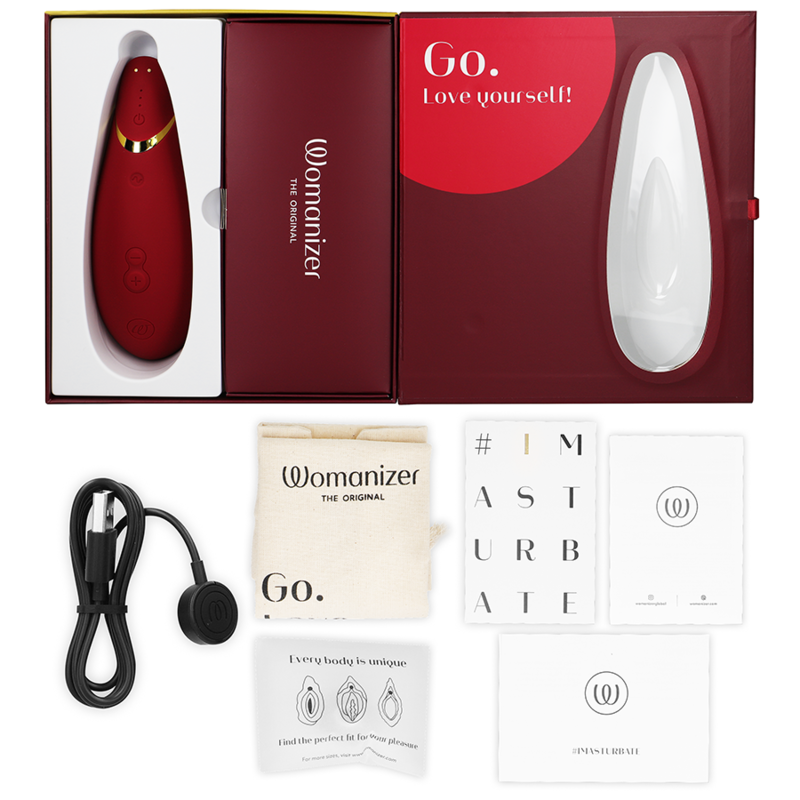 WOMANIZER - PREMIUM 2 ESTIMULADOR DE CLÍTORIS BURDEOS - Imagen 5