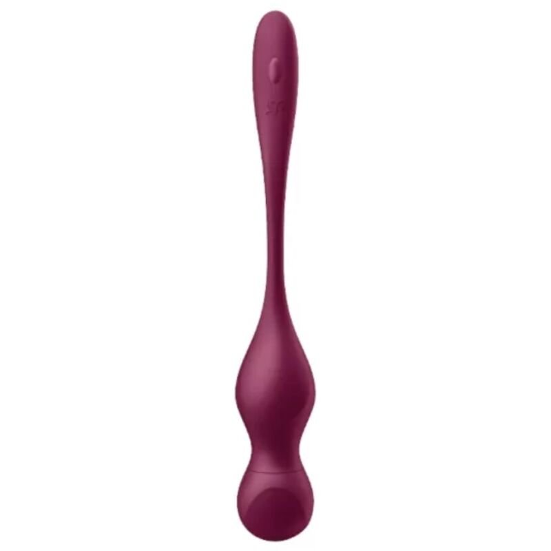SATISFYER - LOVE BIRDS VARY BOLAS VIBRADORES APP GRATUITA ROJO VINO - Imagen 5