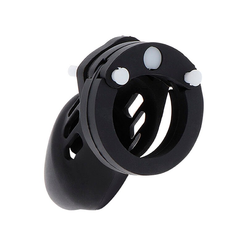 HIDDEN DESIRE - EXTREME JAULA DE CASTIDAD SILICONA TALLA S NEGRO - Imagen 2