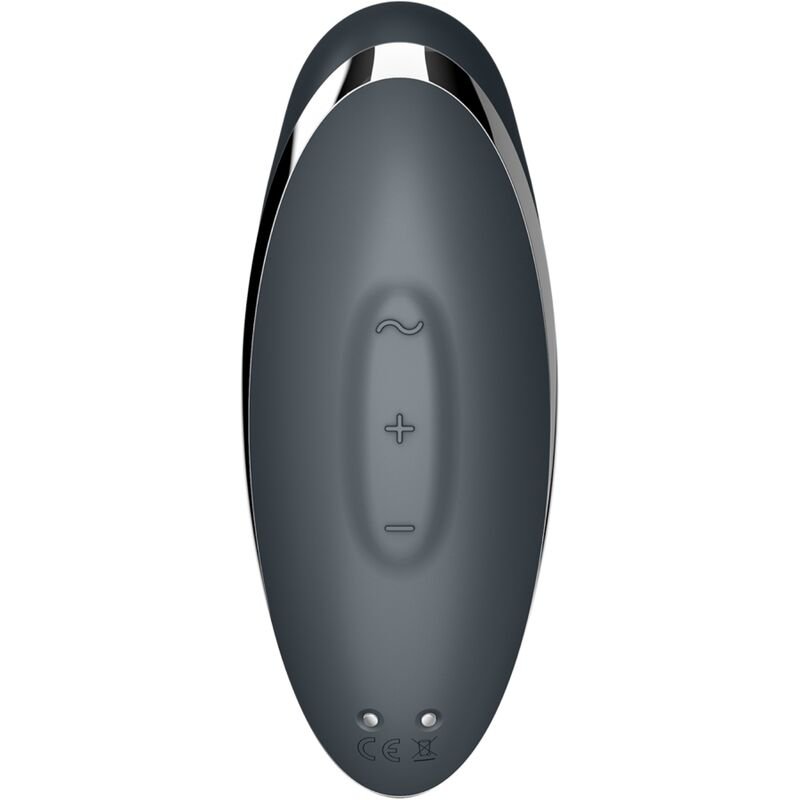 SATISFYER - TAP & CLIMAX 2 VIBRADOR & ESTIMULADOR GRIS - Imagen 5