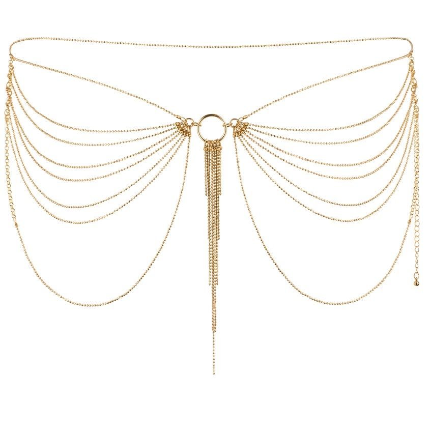 BIJOUX - MAGNIFIQUE JOYA DE CADENAS METLICAS PARA CINTURA DORADA - Imagen 4