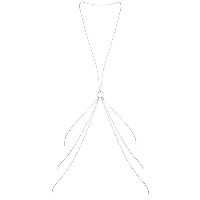 BIJOUX - MAGNIFIQUE CADENAS METLICAS PARA EL CUERPO 8 SILVER - Imagen 2