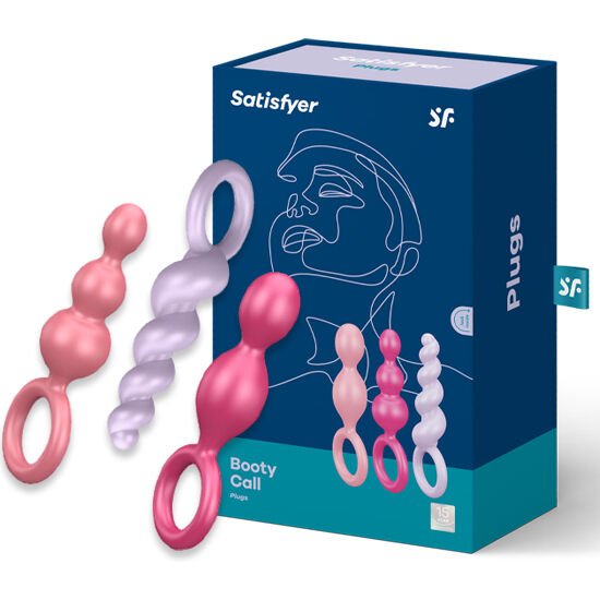 SATISFYER - ANAL PLUGS SET 3 PCS TRICOLOR - Imagen 2
