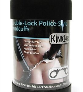 Double-Lock Police-Style Handcuffs Black