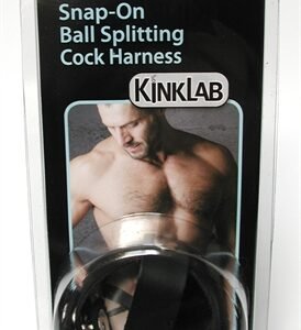 Leather Snap on Ball Splitting Cock Harness