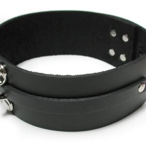 Bondage Basics Black Leather Collar