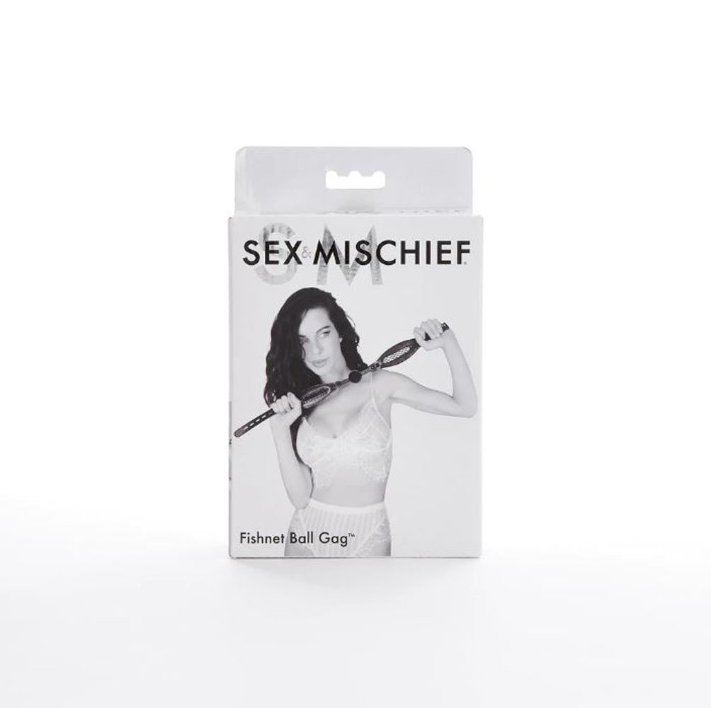 Sex and Mischief Fishnet Ball Gag