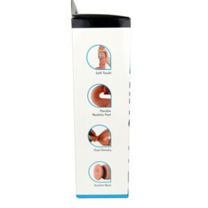 Get Lucky Real Skin 9" Dual Layer Dildo Beige