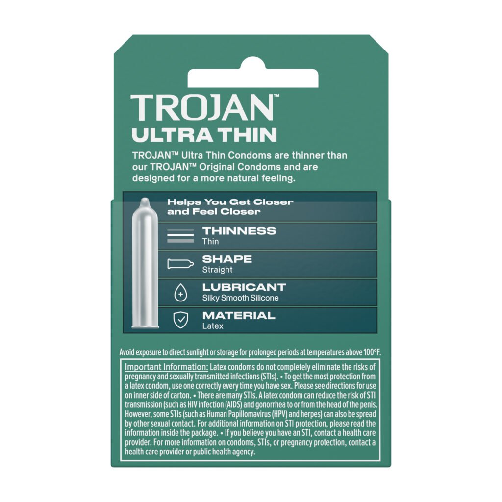 Trojan Sensitivity Ultra Thin Lubricated Condoms - 3 Pack - Image 2