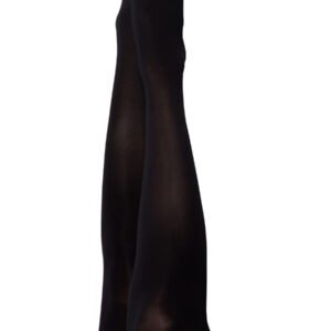 Danielle - Black Opaque Thigh High - Size B - Black