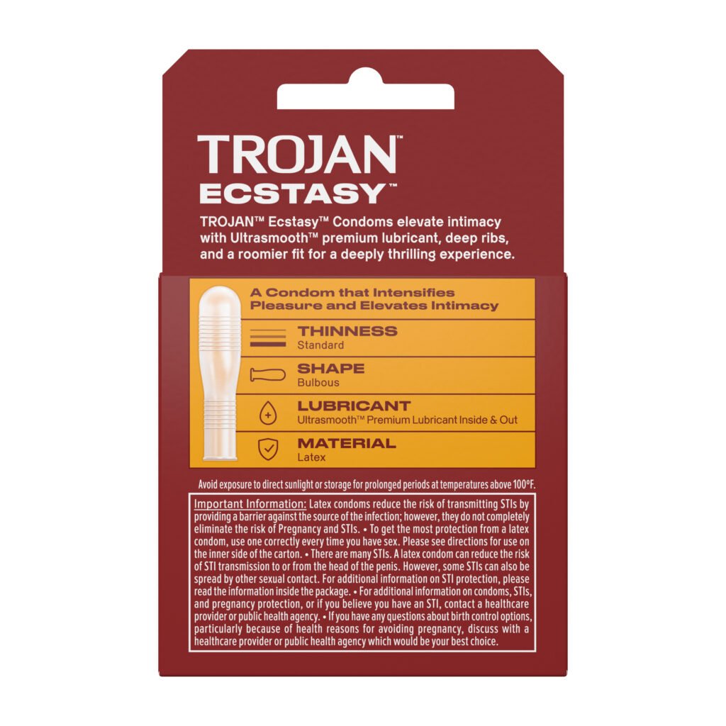 Trojan Ultra Ribbed Ecstasy - 3 Pack - Image 2