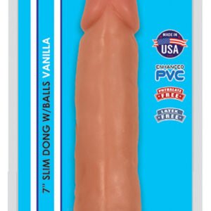 7 Inch Slim Dong With Balls - Vanilla