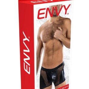 Sheer Contrast Boxer Briefs - Os - Black
