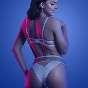 Prismatic Bra and Panty - Medium/large - Light Blue