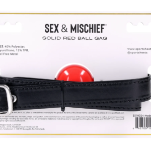 Sex and Mischief Solid Ball Gag - Red