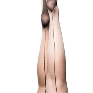 Ruby - Cuban Heel Thigh High - Size B - Nude