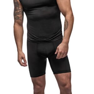 Black Nite Hoodie Tank - Black - Medium