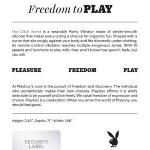 Playboy Pleasure - Our Little Secret - Vibrator - Dark Purple