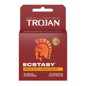 Trojan Ultra Ribbed Ecstasy - 3 Pack