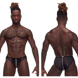 Landing Strip Bikini Brief - Large - Black