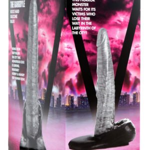 The Gargoyle Rock Hard Silicone Dildo - Silver