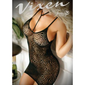 Wild Nights Harness Stretch Lace Dress With Open  Back - One Size - Xl