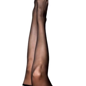 Taylor - Silky Sheer Thigh High - Size a - Black