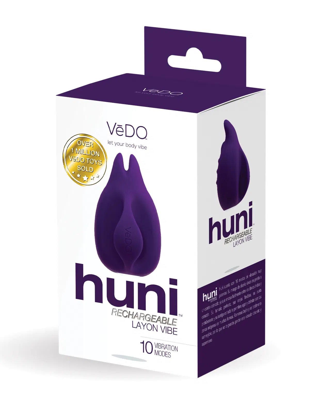 Huni Rechargeable Finger Vibe - Deep Purple