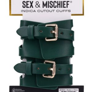 Indica Cutout Cuffs - Green