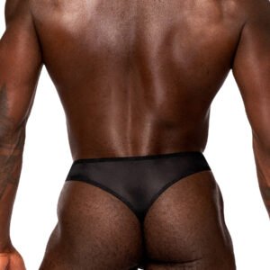 Sassy Lace - Open Ring Thong - Small/medium - Black