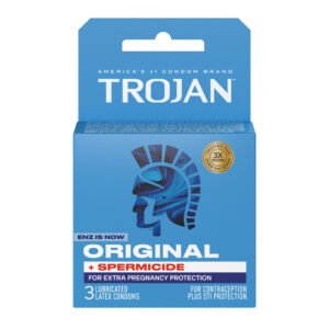 Trojan Enz Armor Spermicidal Lubricated Condoms - 3 Pack