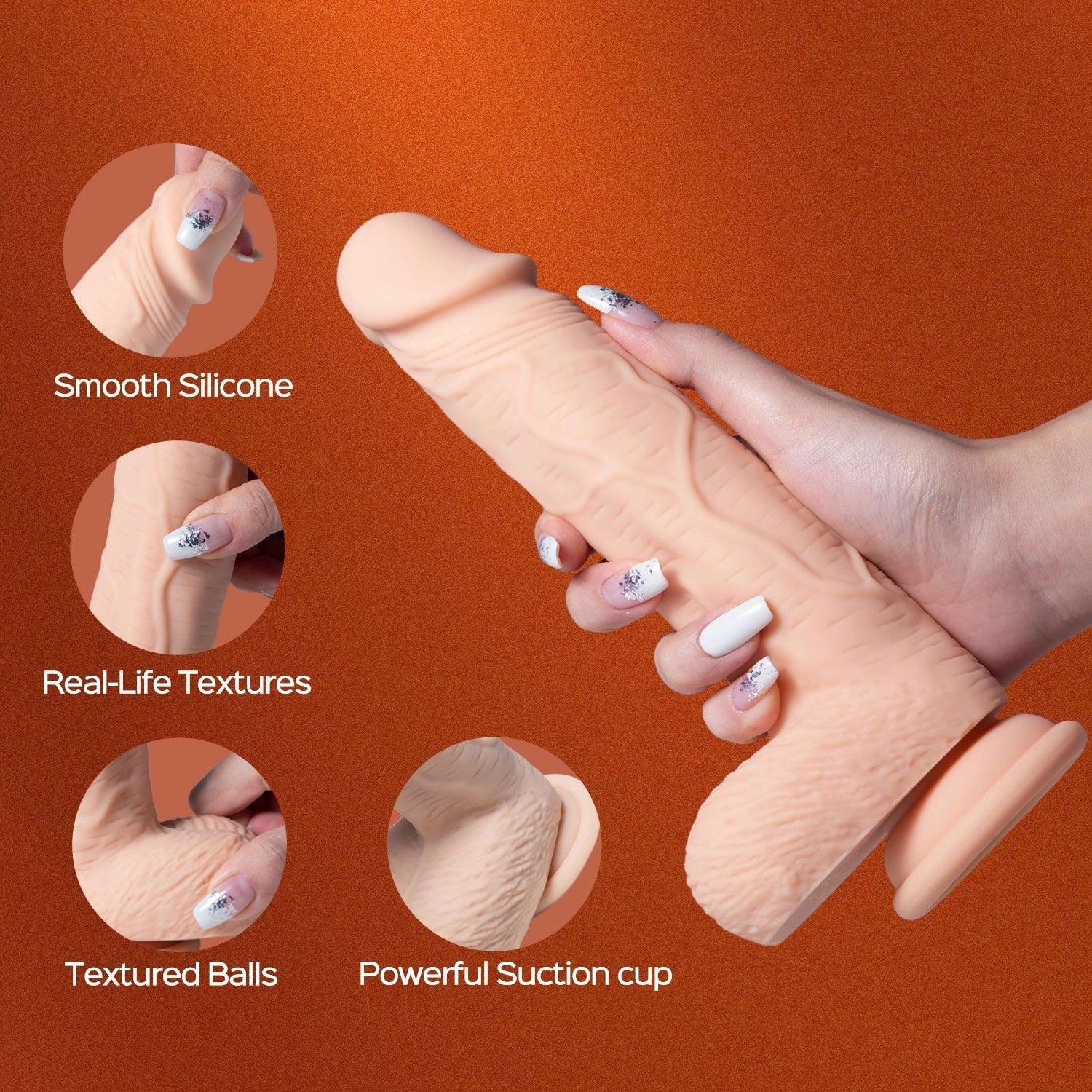 Paxton-App Controlled 7.5" Realistic Thrusting Penetrator Dildo - Image 3